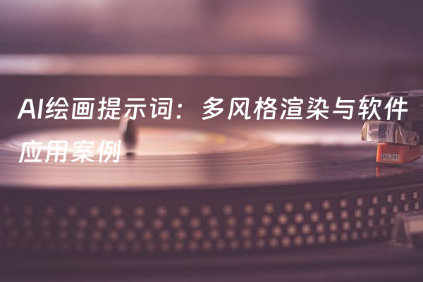 AI绘画提示词：多风格渲染与软件应用案例